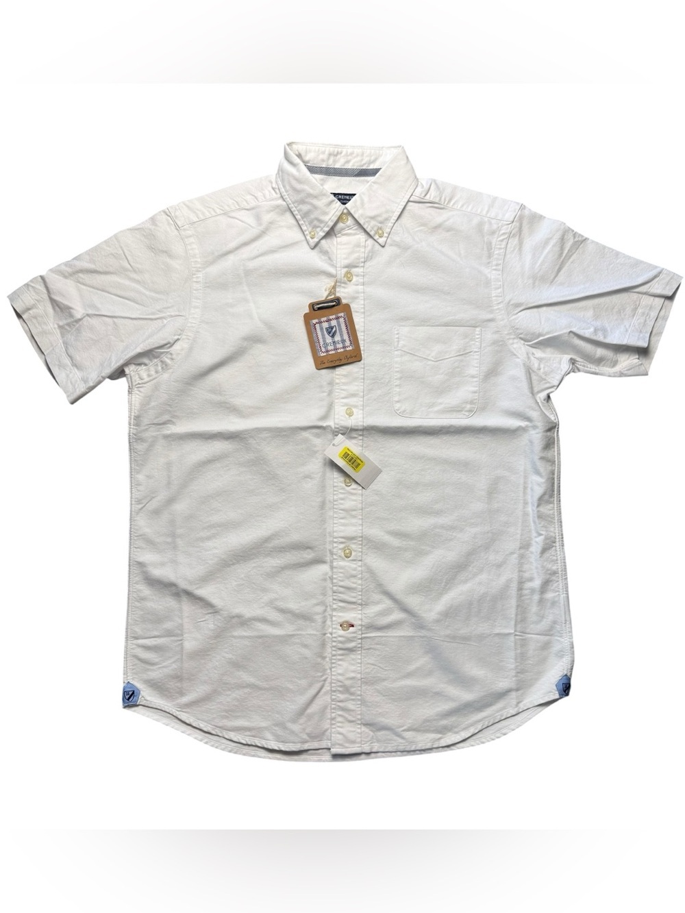 NWT Daniel Cremieux White Button-Down Casual Shirt Size M